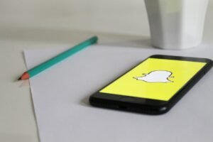 snapchat on smartphone